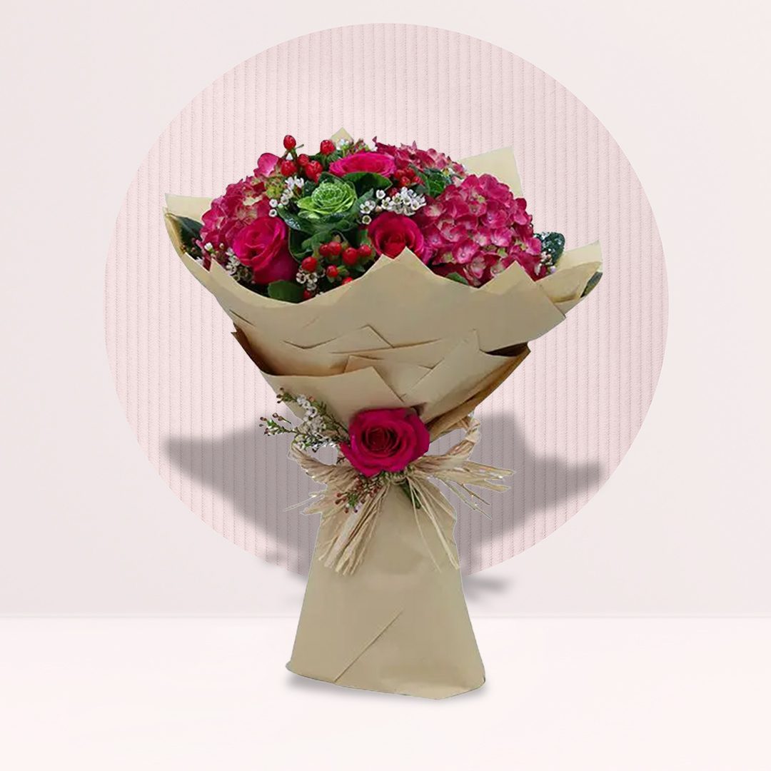 Romantic Lady Red Rose Bouquet
