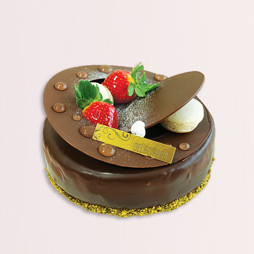 2 (92) 55% Belgian chocolate mousse cake with chocolate chiffon layers