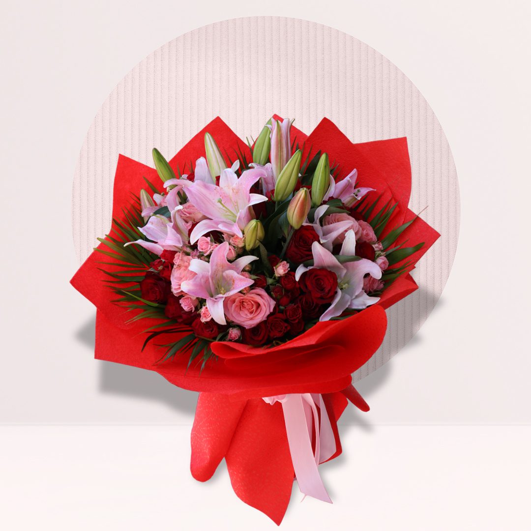 Bouquet Red Colour Bouquet