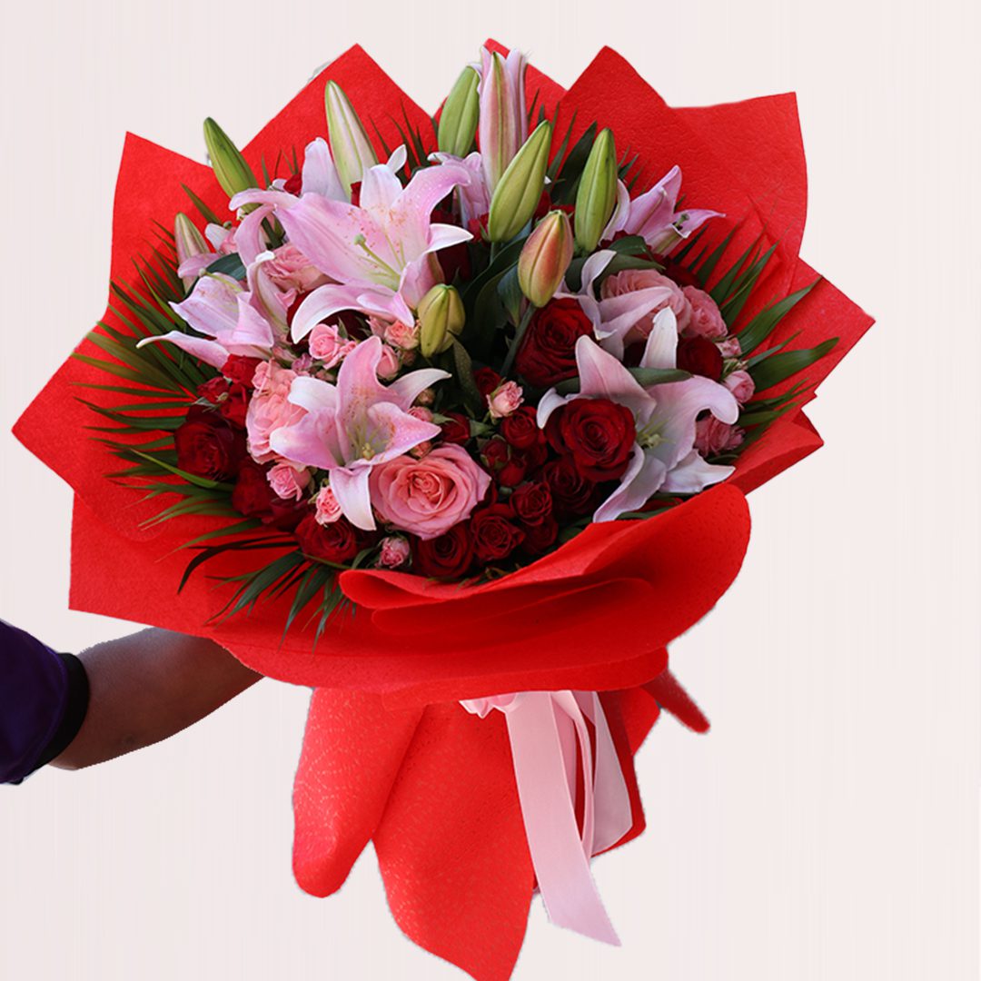 Bouquet Red Colour Bouquet