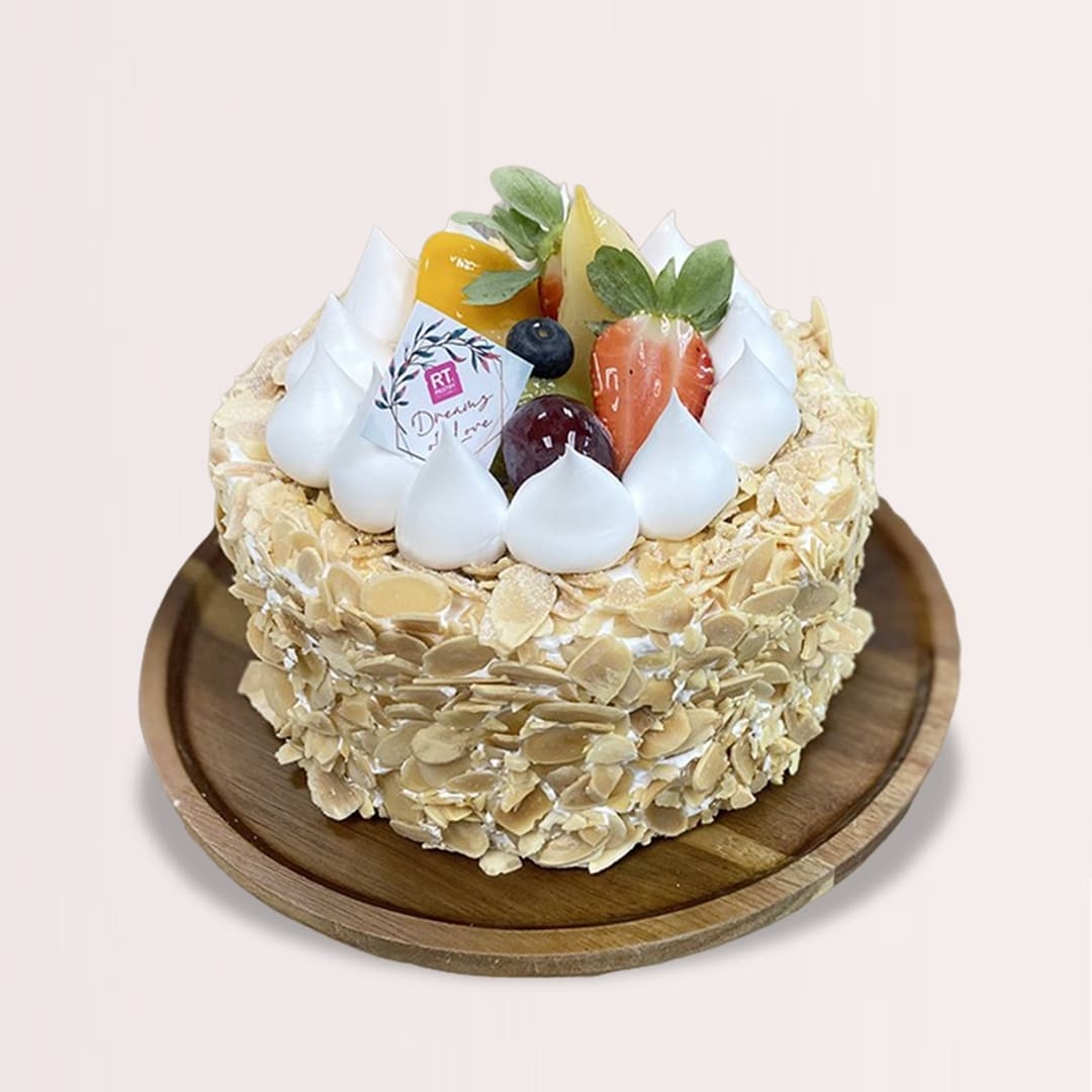 21 Tropical mango raspberry cake with Japanese chiffon and custard cream