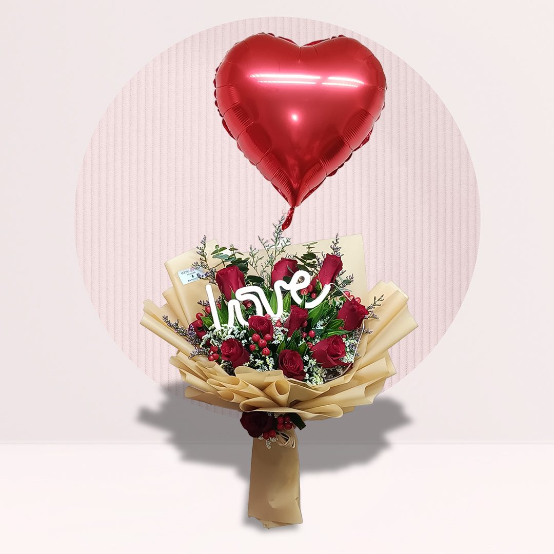 1 order led rose bouquet online