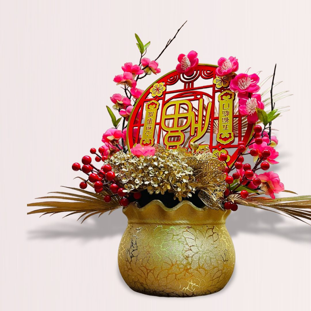 654 sakura flower vase delivery in kl