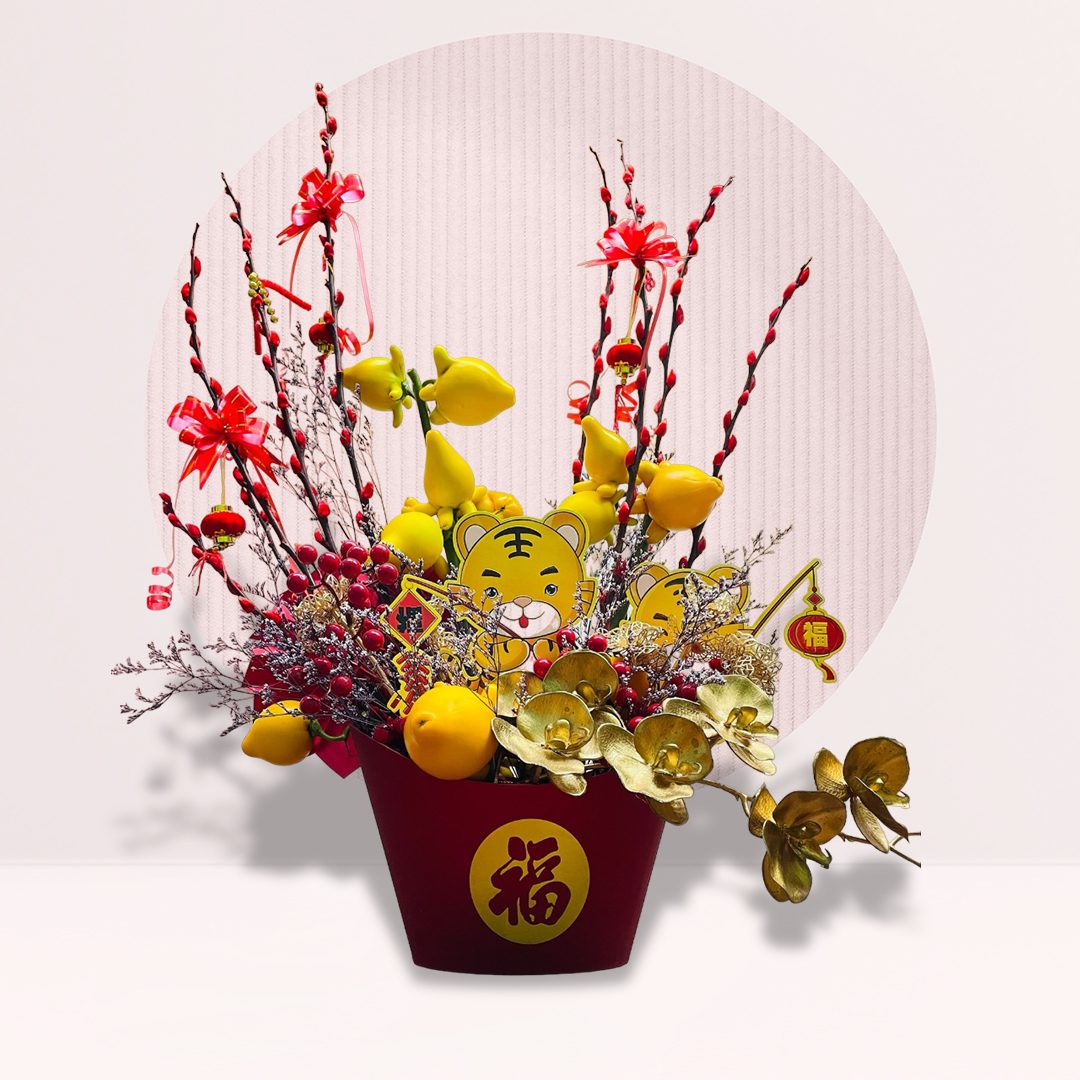 7 order cny flower arrangement online