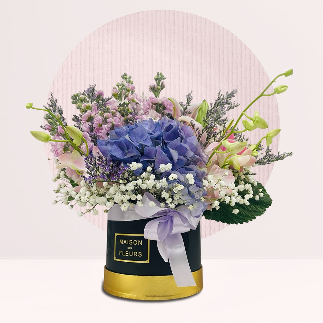 1 (90) shop gift box with flowers online