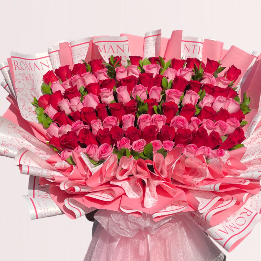3 (204) send red rose bouquet in kl