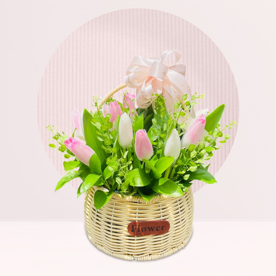 1 buy bunga tulips basket online
