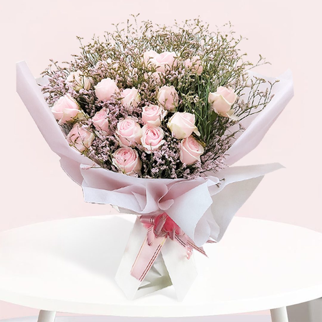01 buy sweet pink rose bouquet online