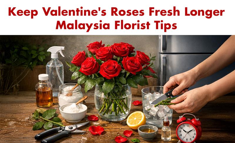 Malaysia florist tips to keep Valentine’s roses fresh and beautiful