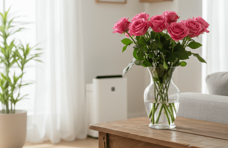 Where you place roses at home affects how long they stay fresh