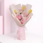 Graceful Mom Bouquet featuring roses and tulips arranged in an elegant bouquet for Mother’s Day gifting