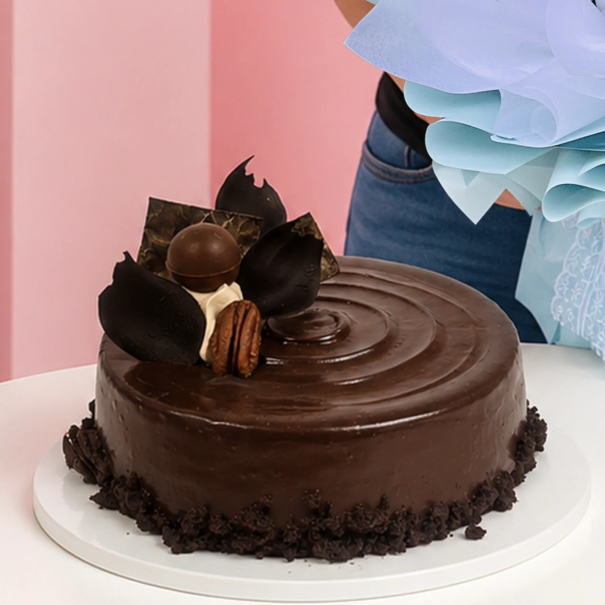 Chocolate Mousse & Flowers Combo_03