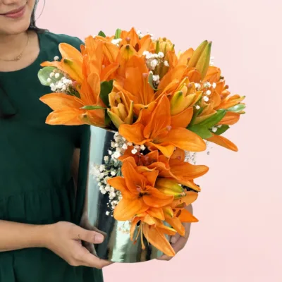 10 Orange Lily Box