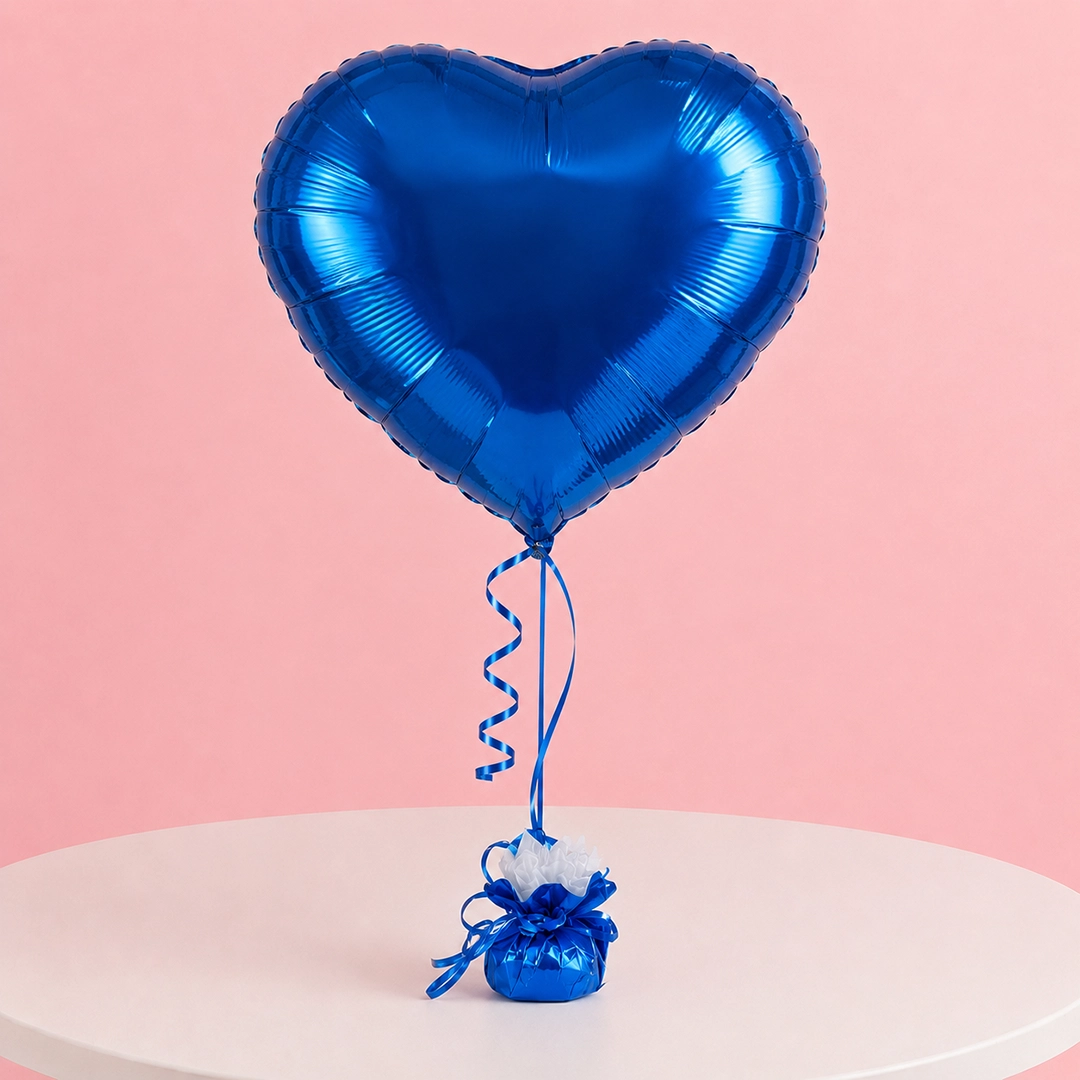 blue-heart-foil-balloon Blue heart-shaped foil balloon for gifts and special celebrations