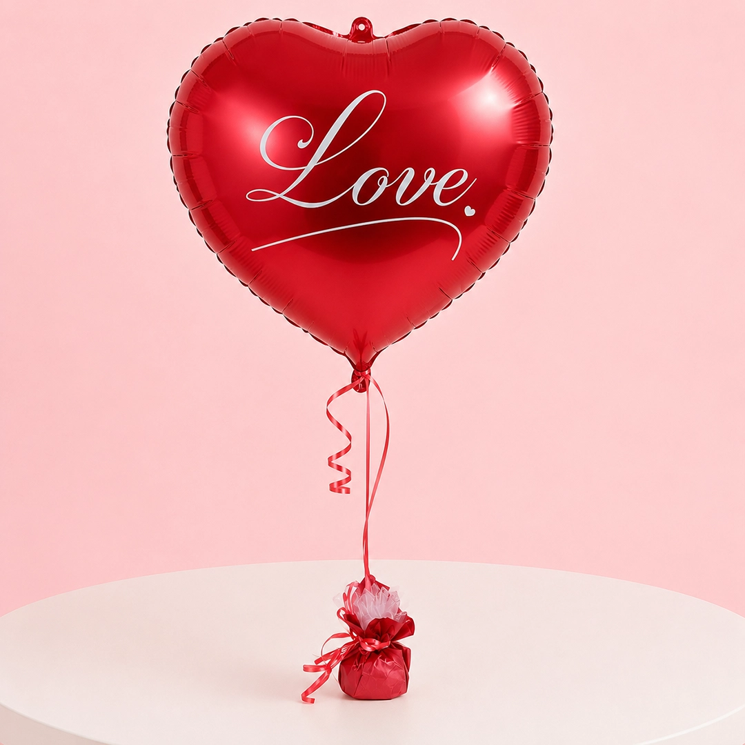 love-heart-shaped-foil-balloon Red heart-shaped foil balloon for romantic gifts and special occasions