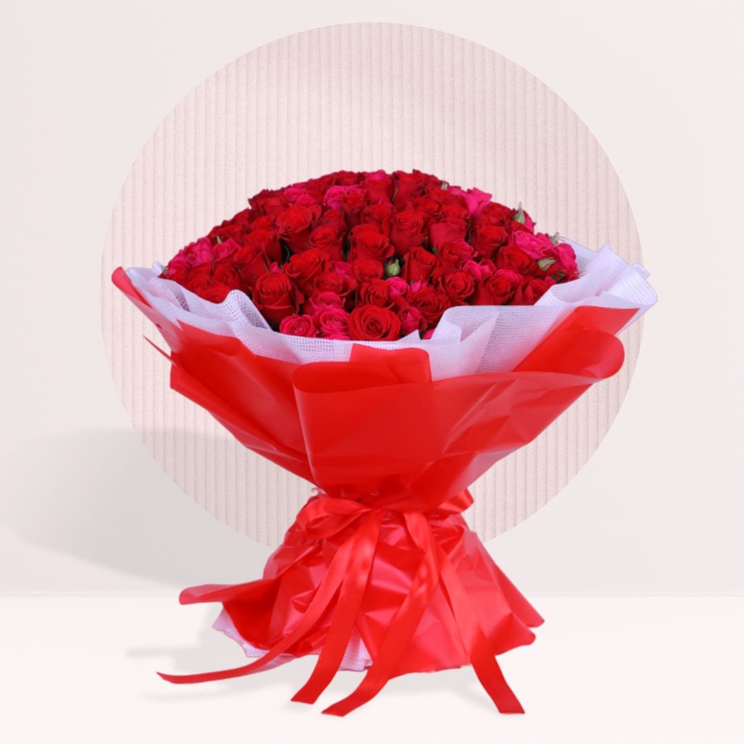 1 order bouquet flower bouquet of 100 roses online