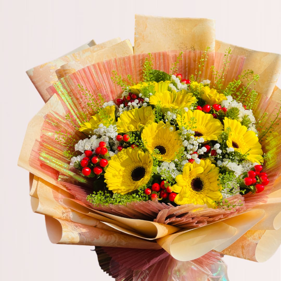 2 (231) order gerbera bouquet online